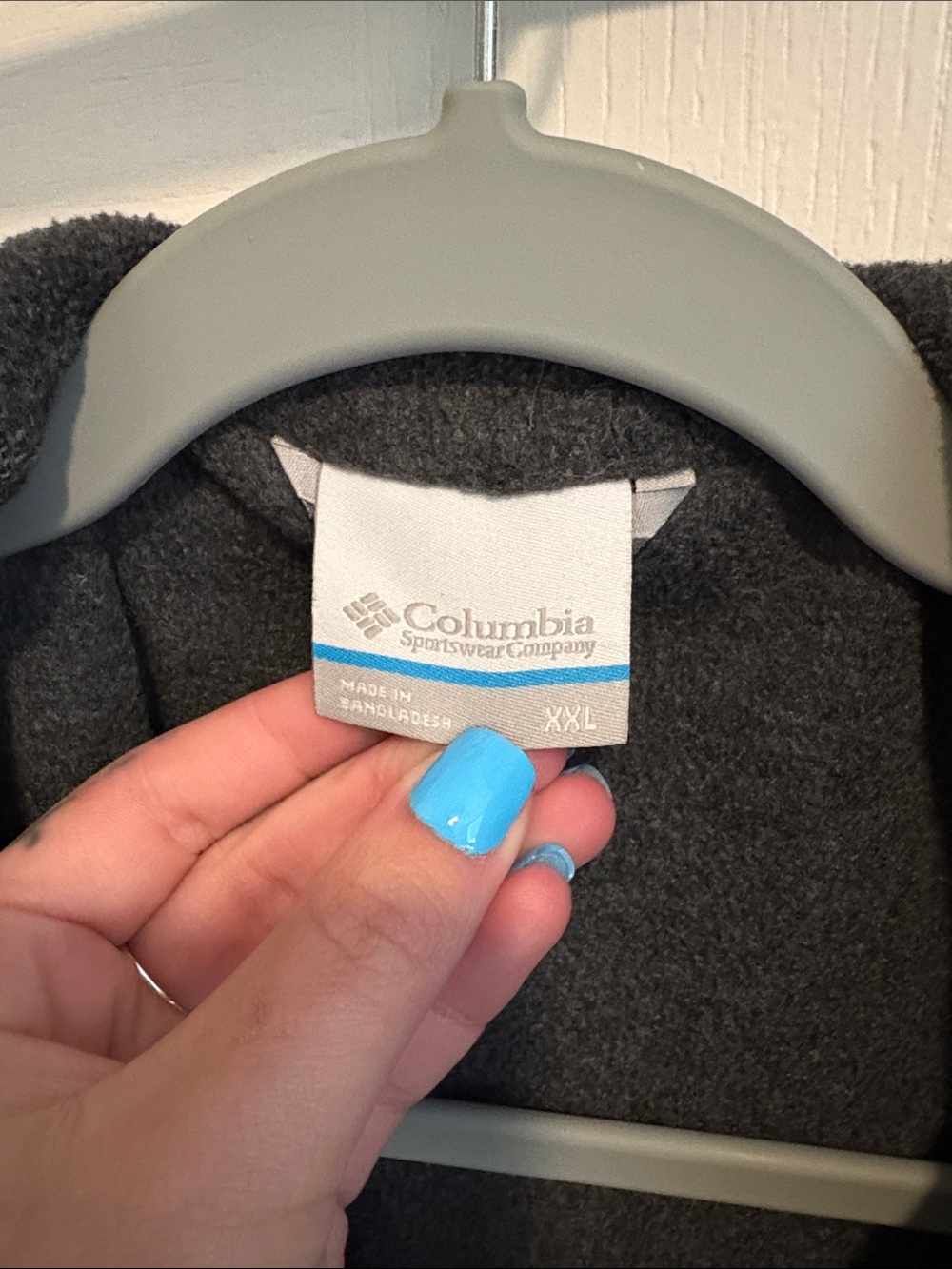 Columbia Dark Gray Fleece Vest - Picture 2 of 3